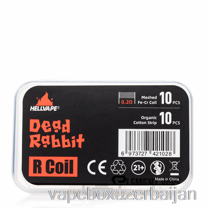Vape Box Azerbaijan Hellvape Dead Rabbit R Coil Kit 0.2ohm Fe-Cr Meshed Coils
